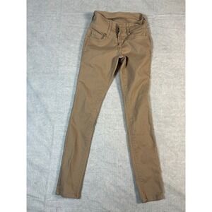 Bamboo Jeans Women's Tan Skinny Leg Pants Size 1